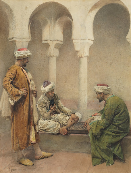 A game of draughts 1887