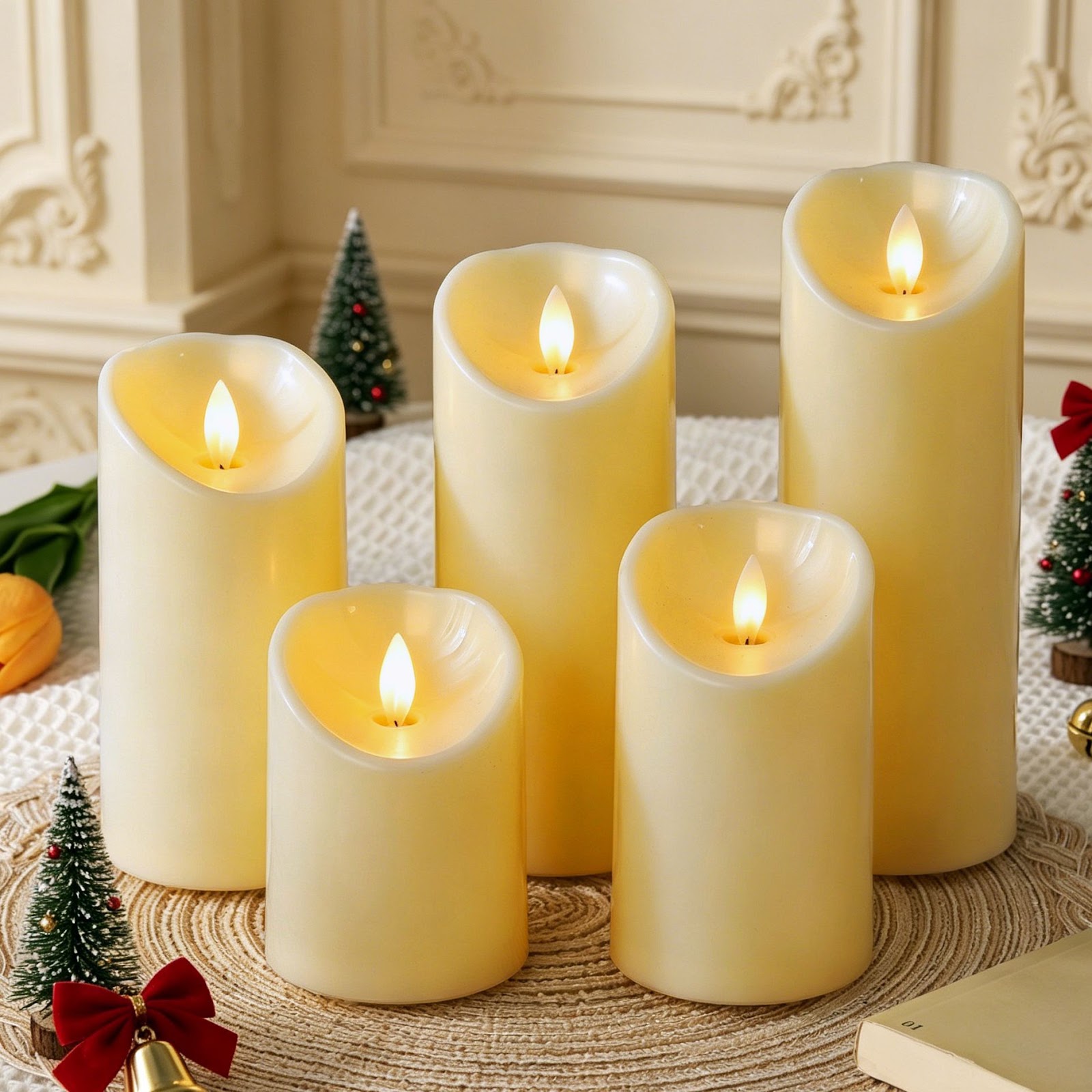 Electronic LED Candle with Flicker Effect and Remote Control
