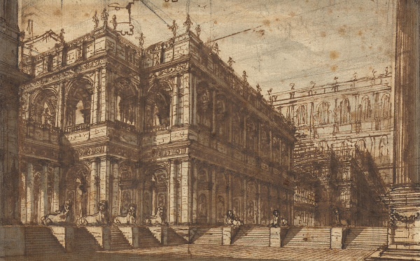 An Ancient Forum with Porticos 1742 1743