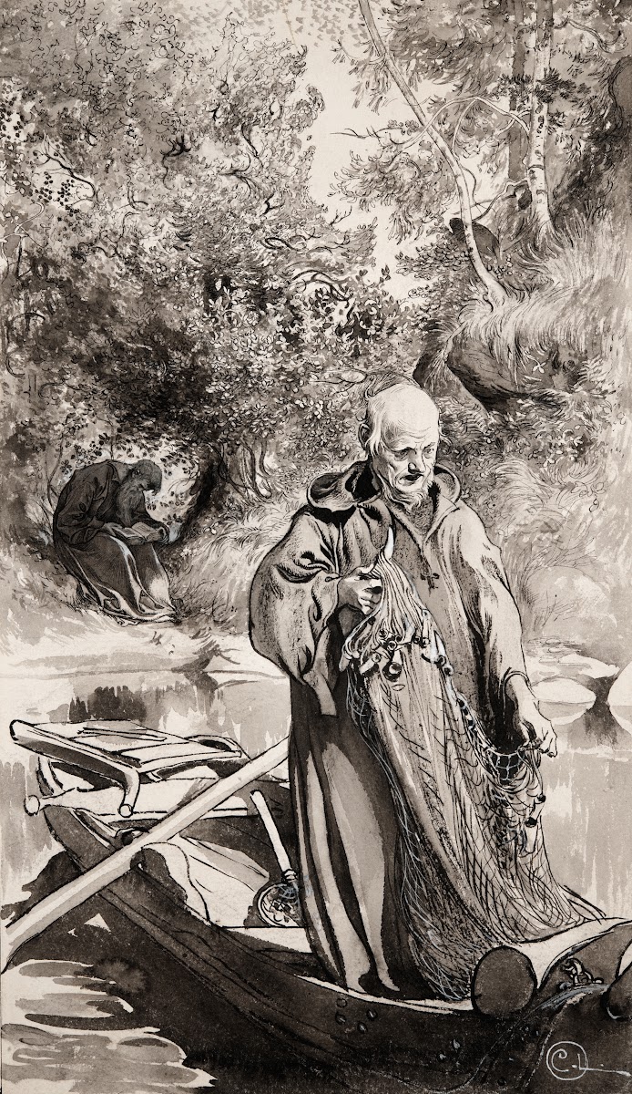 Illustration to SingoallaThe Wind Is My Lover by Viktor Rydberg 1894