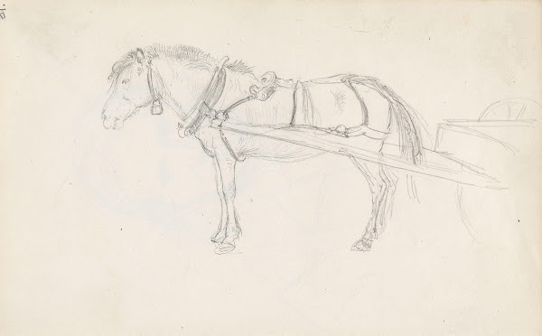 Horse and cart Between 1844 and 1854