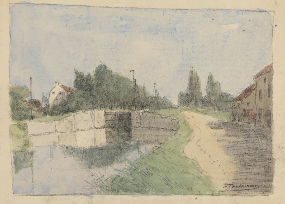Canal de Louvain à Malines écluse