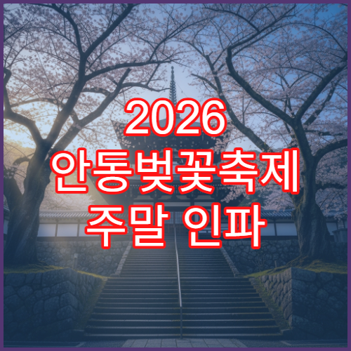 2026 안동벚꽃축제 주말 인파 앱으로 미리 확인하고 가기