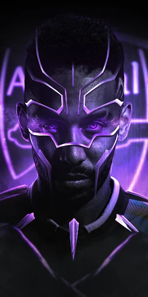Black Panther, Pierre-Emerick Aubameyang, Arsenal F C, Superhero, Purple 4K iPhone Wallpaper Background