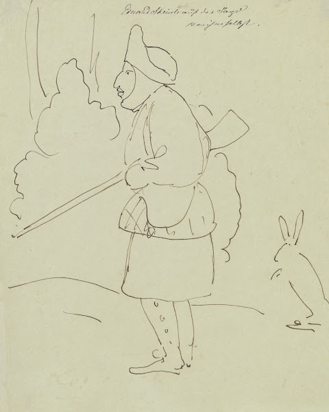 Edward Steinle auf der Jagd