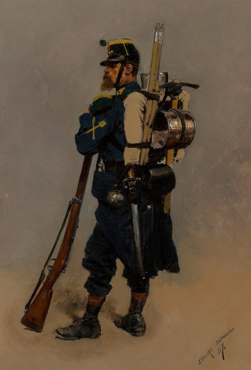 A line engineer from the Franco Prussian War 1874