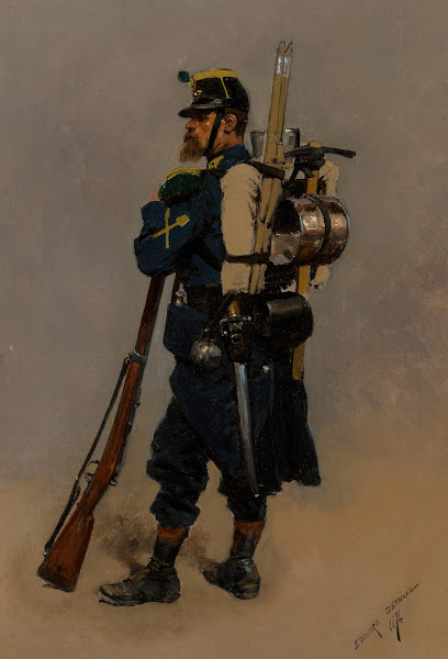 A line engineer from the Franco Prussian War 1874