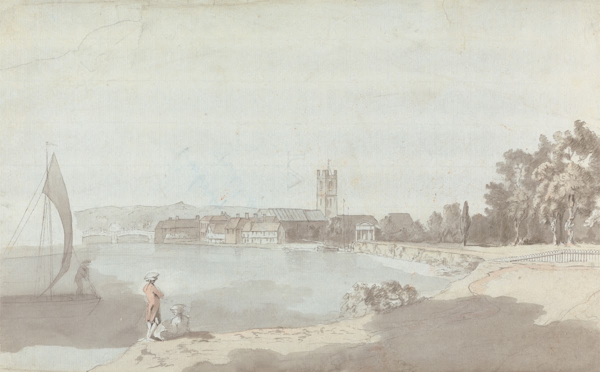 West Country Town by a River