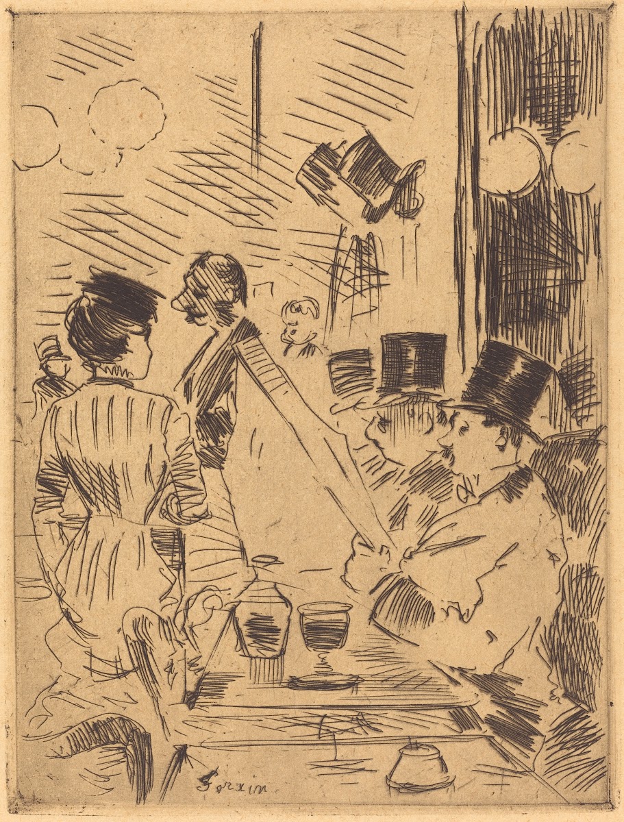 The Cafe of the New Athens c 1876