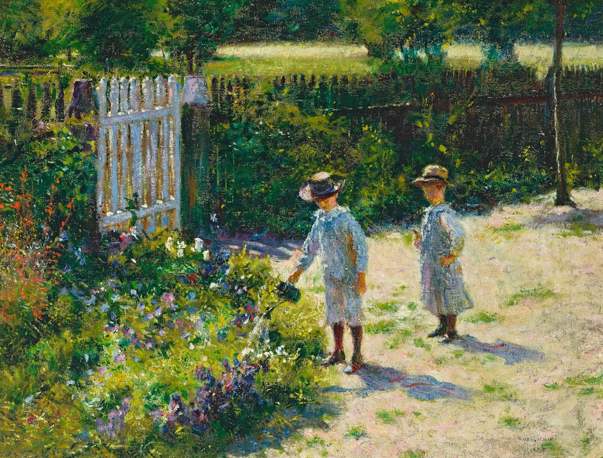 Children in the garden 1892