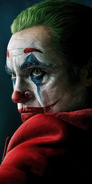 Joker, Joaquin Phoenix, Chin, Jaw, Art 2K iPhone Wallpaper Background