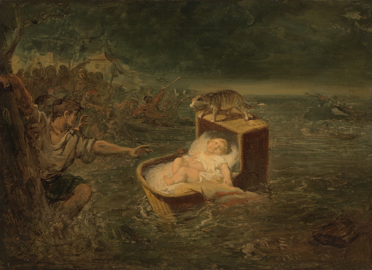 The miraculous rescue of a child during the St Elisabeth flood Anno 1421 1837 18