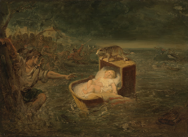The miraculous rescue of a child during the St Elisabeth flood Anno 1421 1837 18