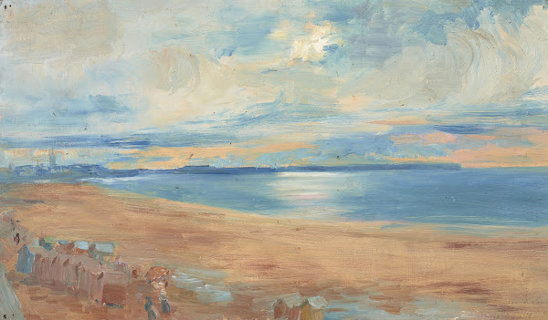 Vue De La Plage De Parame Et Vue De Saint Malo Prise De Dinard