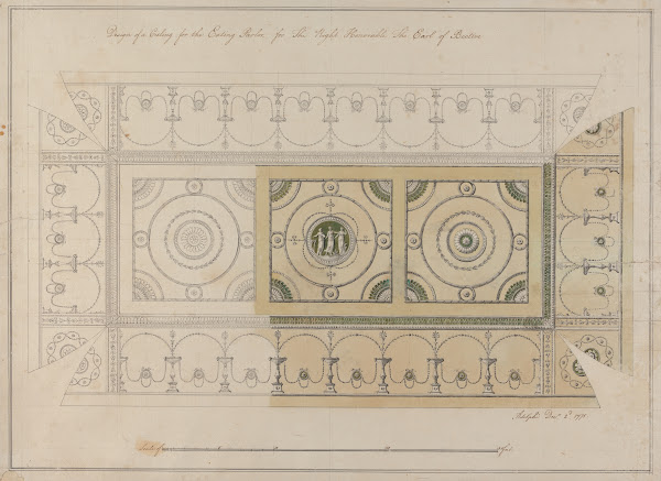 Headfort House Ireland Eating Parlor Ceiling 1775