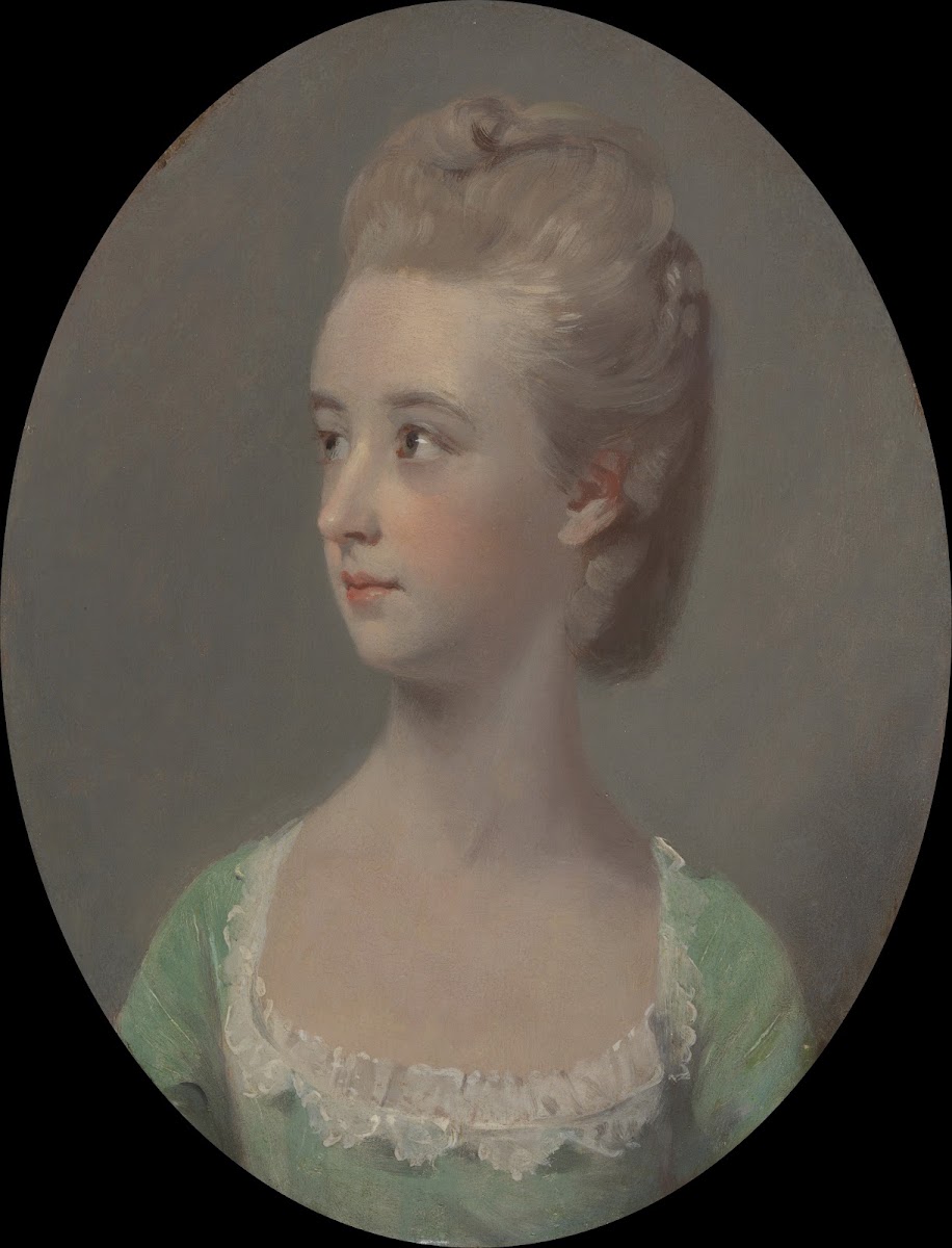 Portrait of a young woman possibly Miss Nettlethorpe ca 1770