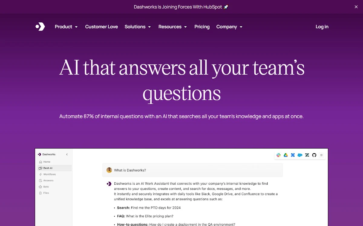 Captura de Dashworks ai
