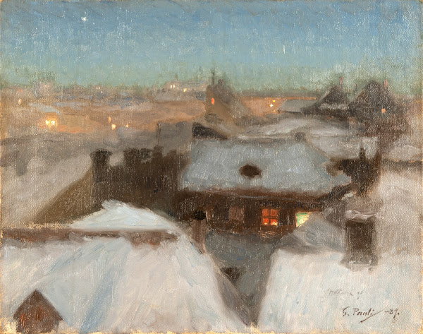 Winter Evening at Söder Stockholm 1889