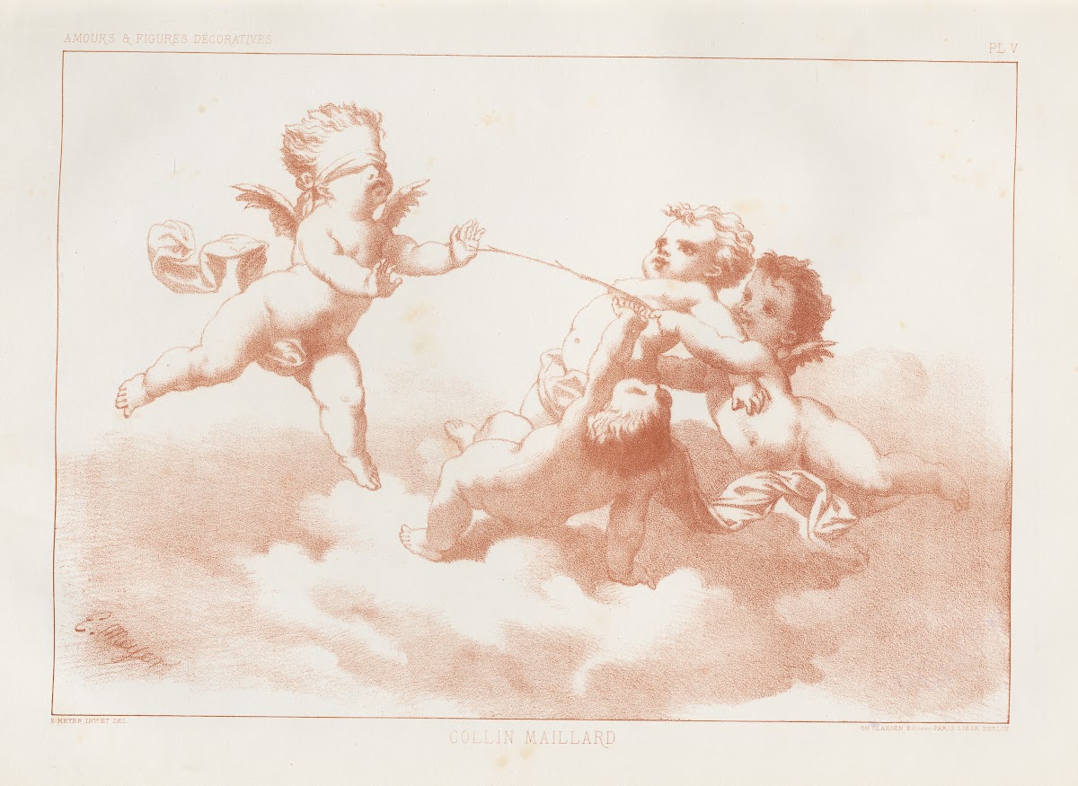 Amours et figures décoratives arts industriels Pl06 1890