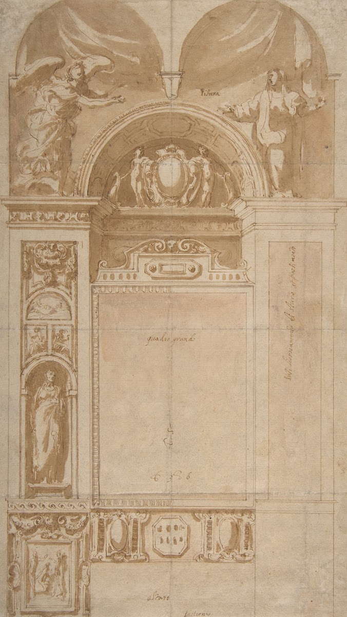 Design for a Reredos or Frame and Setting for an Altar Painting 15521626