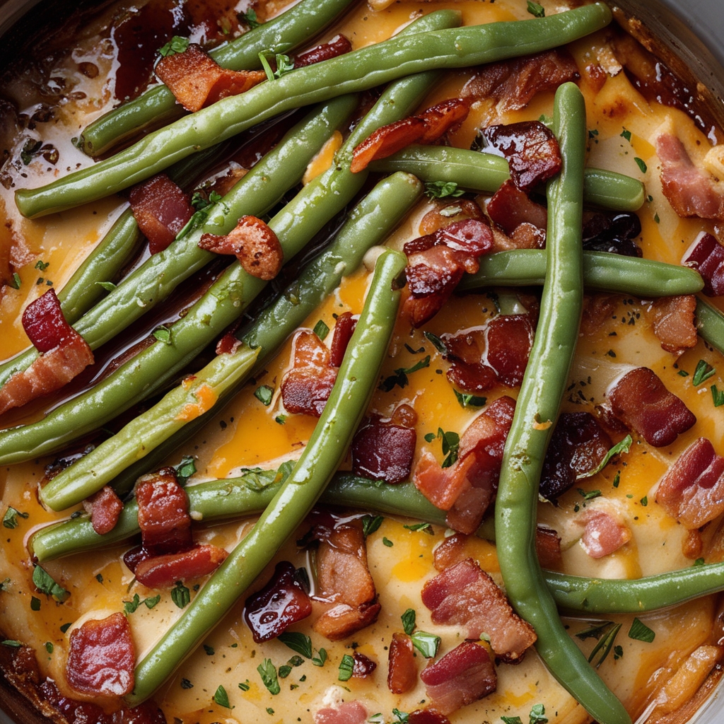 Bacon Loaded Green Bean Casserole Easy Homemade Comfort Food