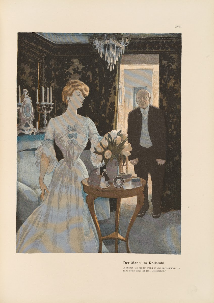 Der Mann im Rollstuhl 1908