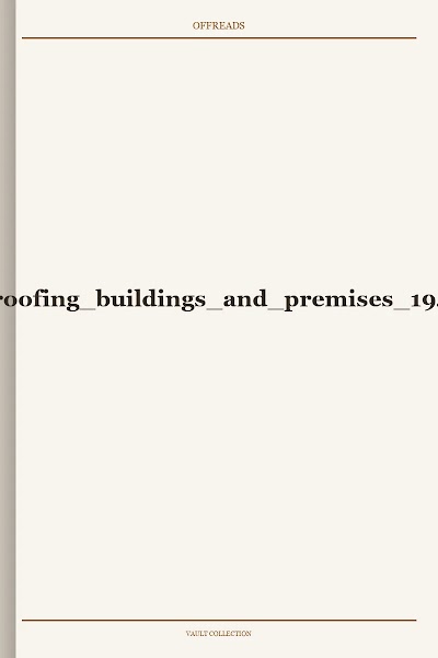 rat proofing buildings and premises 1942