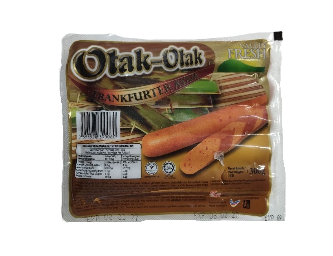 Valley Fresh Chicken Frankfurter (Otak) 300G