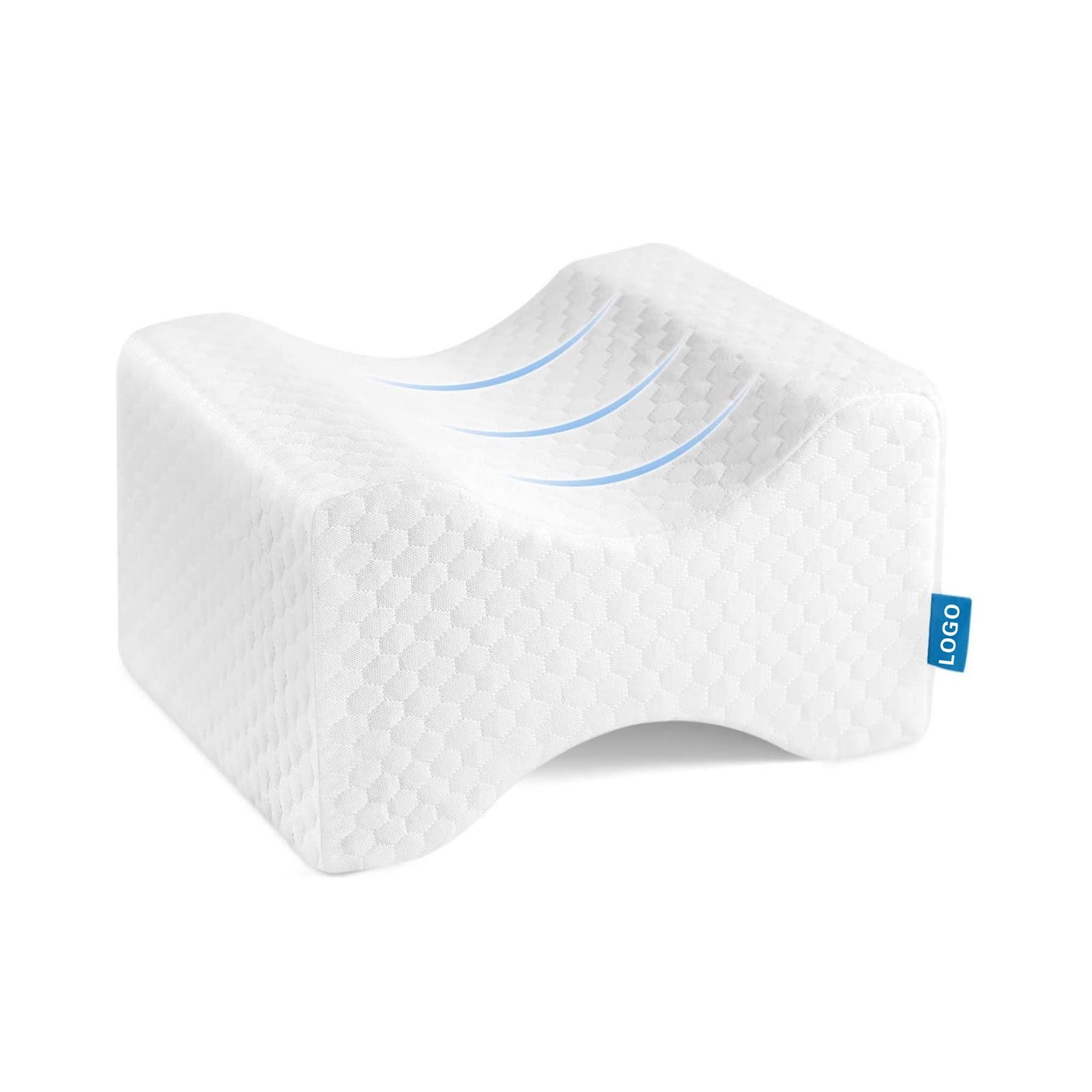 Footrest, Memory Foam, Semi-Cylindrical, 40 × 20 × 10 cm