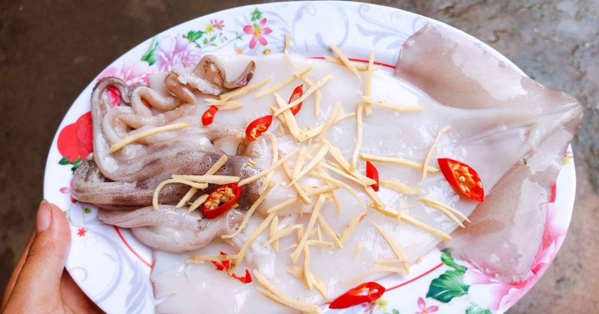 Mực 1 nắng hấp gừng