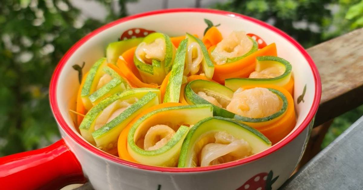Rau củ cuộn ức gà phủ cheese
