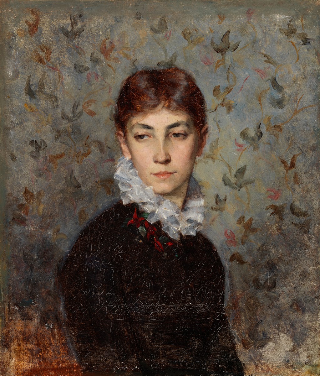 Portrait Of The Artists Sister Miss Hilda Wiik 1880