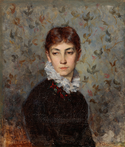 Portrait Of The Artists Sister Miss Hilda Wiik 1880
