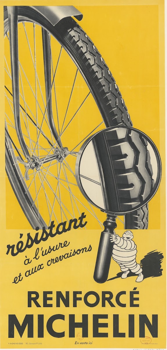 Résistant à lusure et aux crevaisons renforcé Michelin 1934