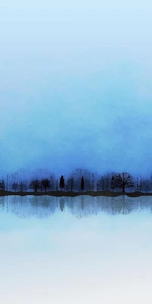 Lake, Reflection, Trees, Landscape 4K Wallpaper Background