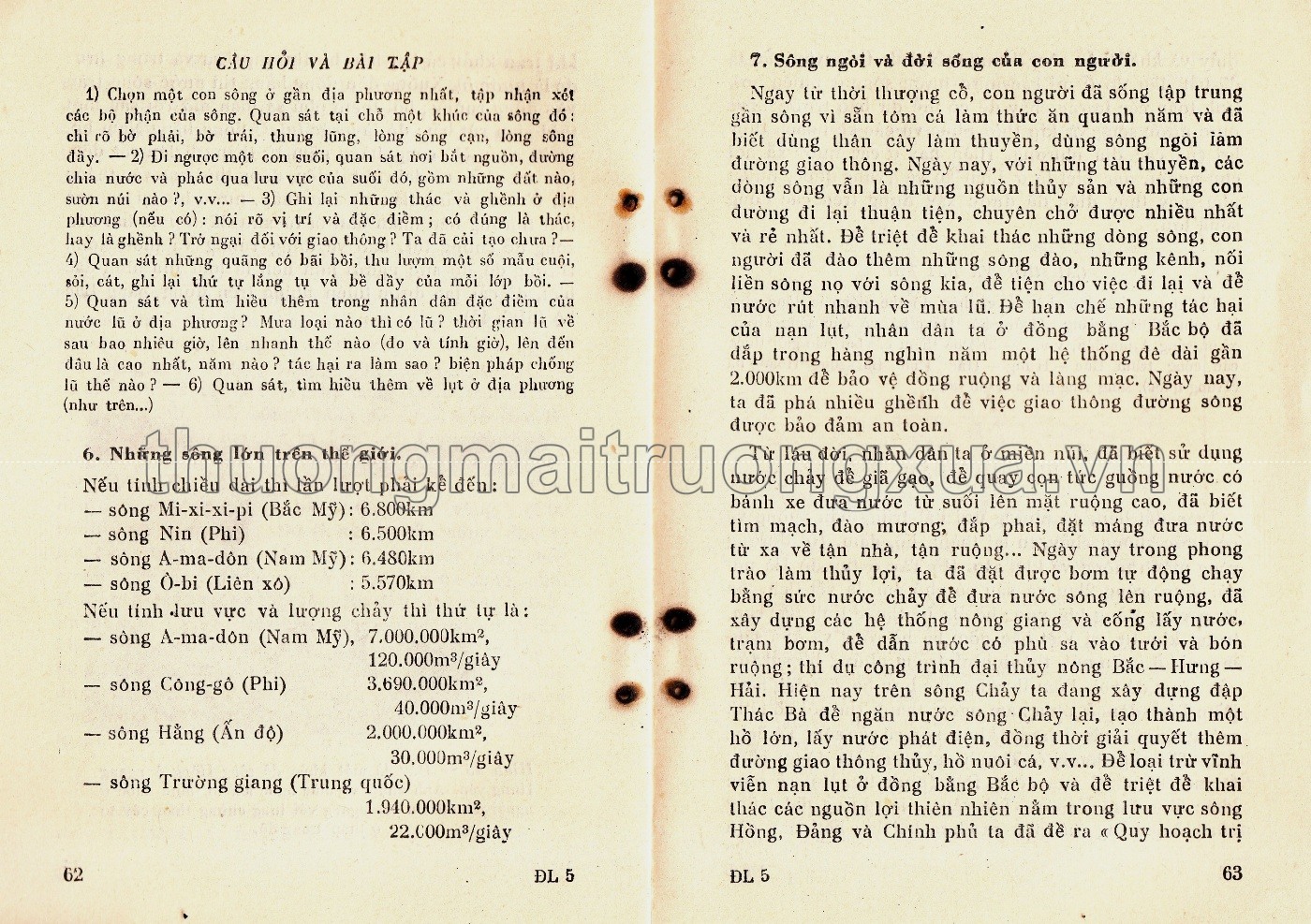 Địa lý lớp 5 phổ thông (1964) - Trang 61