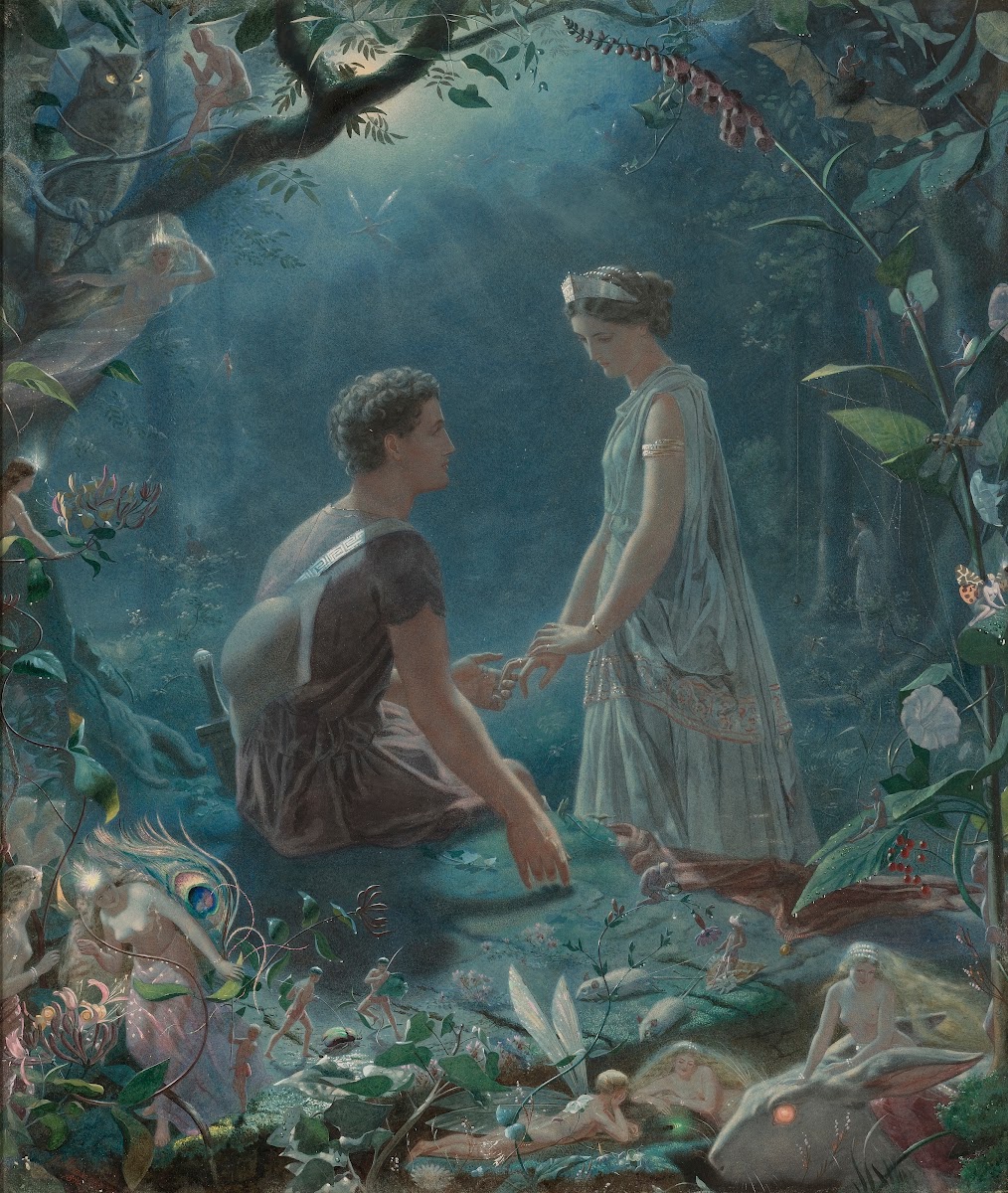Hermia And Lysander A Midsummer Nights Dream 1870