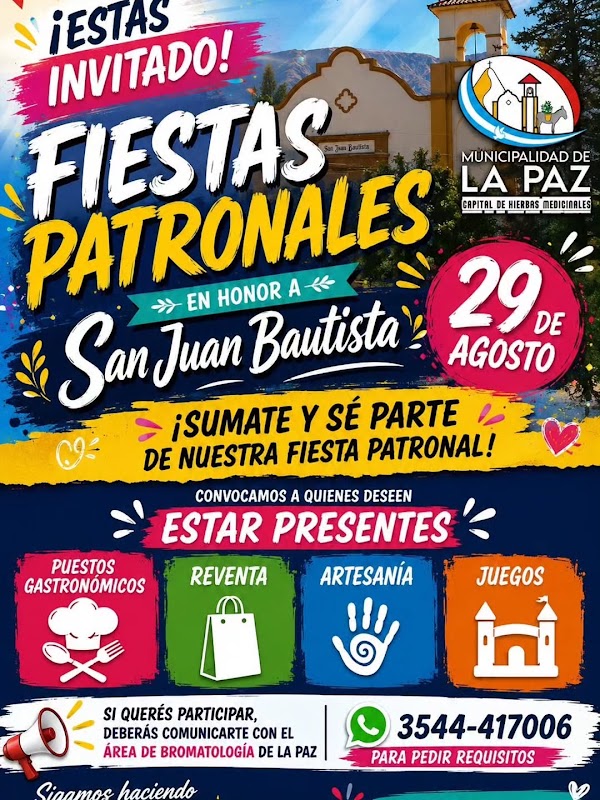 Convocatoria Fiestas Patronales San Juan Bautista