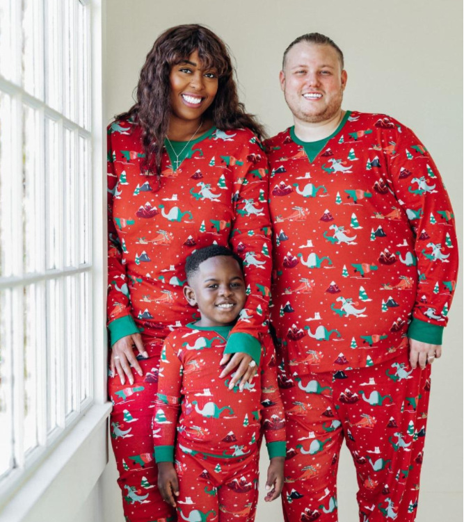 Family Pajama Set, Christmas Design, Long Sleeve