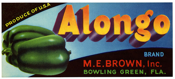 Alongo Brand Produce Label 1930 1950
