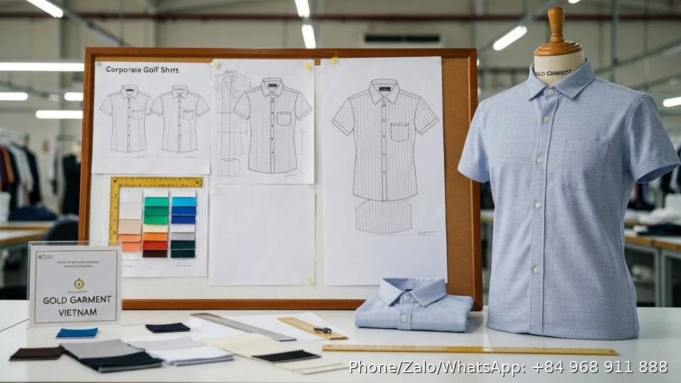 Corporate Golf Shirts - Gold Garment Vietnam