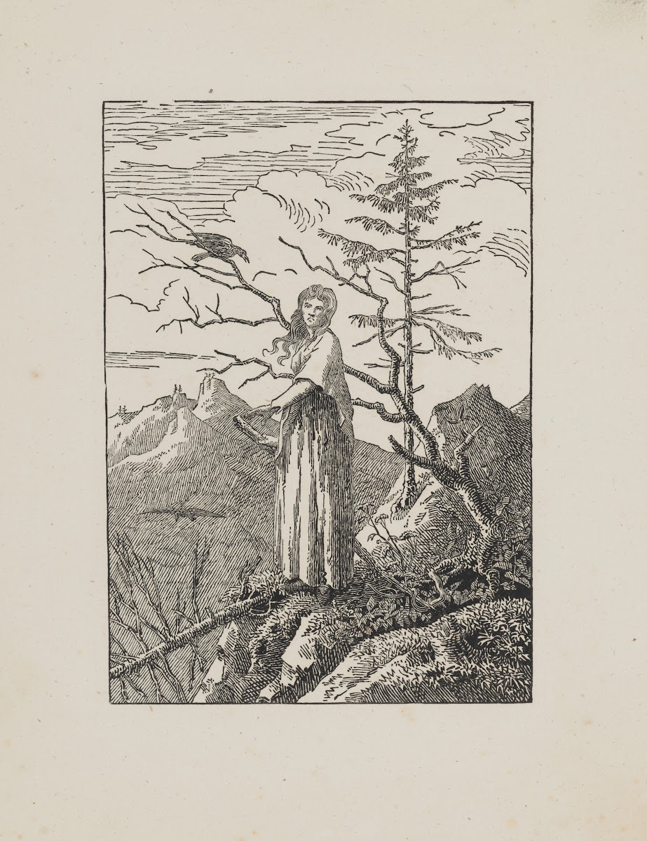 Woman with a Raven at a Precipice 1803