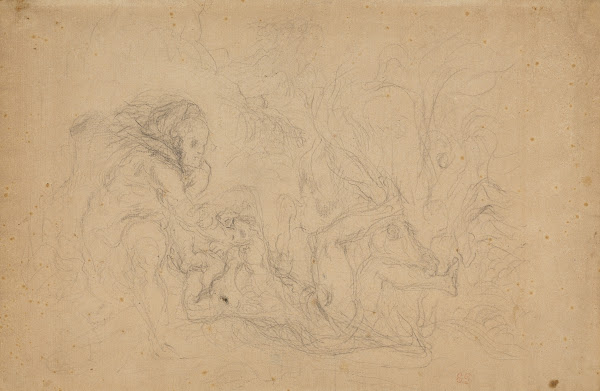 Herkules kaster Diomedes for hans egne heste