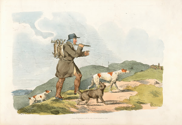 A hunter with rabbits 1817 1818