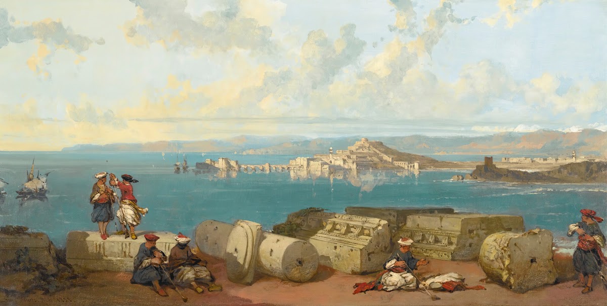 Sidon Looking Towards The Range Of Lebanon 1858