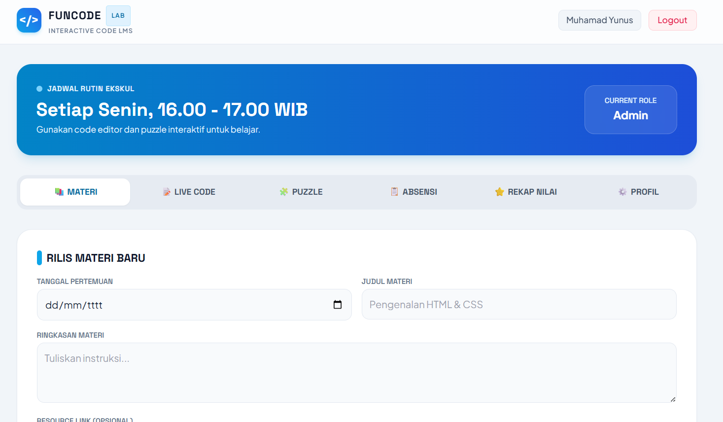 Funcode Lab LMS