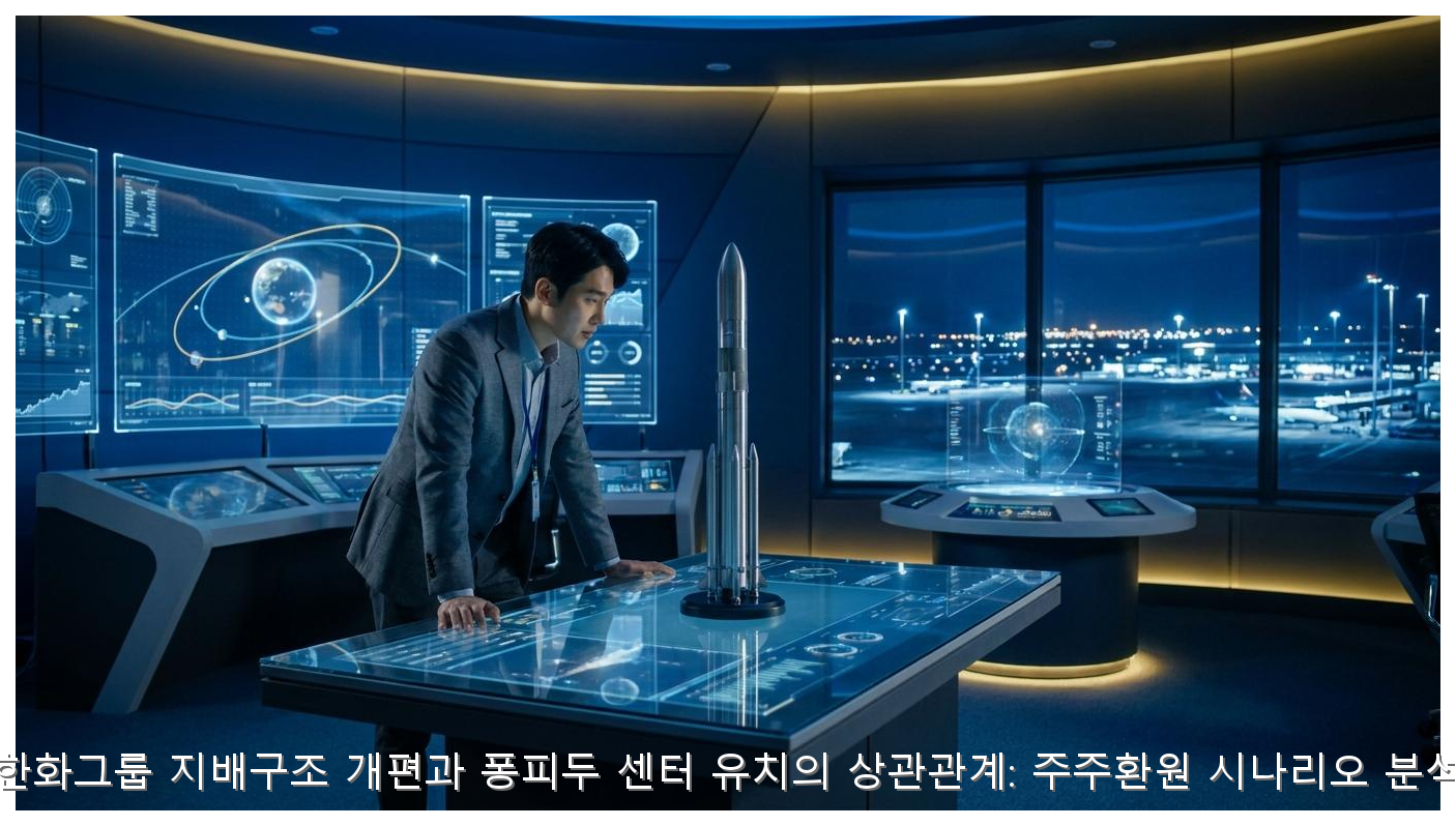 한화그룹 지배구조 개편과 퐁피두 센터 유치의 상관관계: 주주환원 시나리오 분석 핵심 안내 및 분석 인포그래픽 (4)