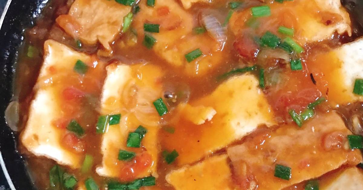 Đậu hủ sốt cà (chay)