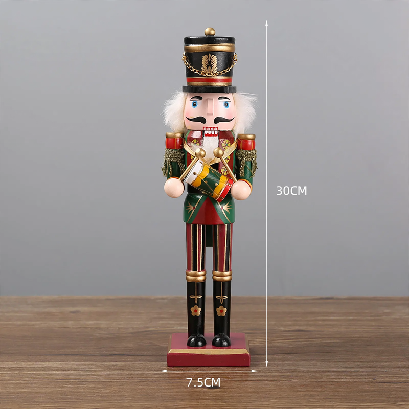 Nussknacker-Figur aus Kiefernholz, europäischer Stil