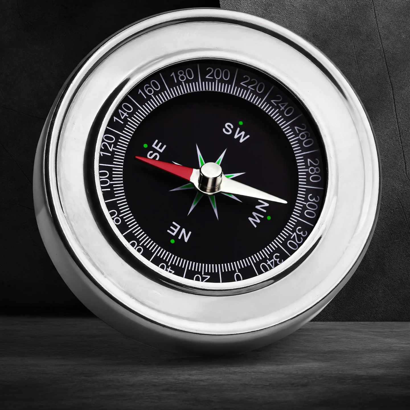 Stainless steel compass, diameter 60 mm